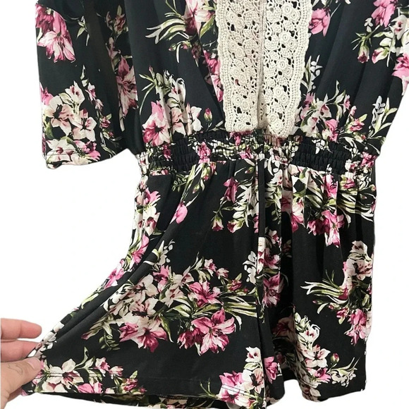 3/4 sleeve floral jumper size 14-16 by Lulu Luv - Picture 3 of 6